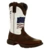 Women's Durango Lady Rebel Distressed Flag Embroidery Western Boots -Boots Shoes Shop 0 650 durango lady rebel distressed flag embroidery western boots bay brown white