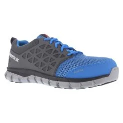 Women's Reebok Sublite Cushion Work Alloy Toe -Boots Shoes Shop 0 650 reebok sublite cushion work alloy toe blue gray