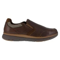 Men's Rockport Primetime Casuals Work Slip-On Steel Toe -Boots Shoes Shop 0 650 rockport primetime casuals work slip on steel toe brown