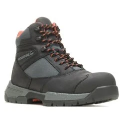 Men's Wolverine Rush Ultraspring Composite Toe Waterproof Boots -Boots Shoes Shop 0 650 wolverine rush ultraspring composite toe waterproof boots black