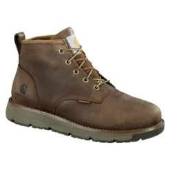 Men's Carhartt 5" Millbrook Wedge Waterproof Boots -Boots Shoes Shop 1 1001 carhartt 5 millbrook wedge waterproof boots brown