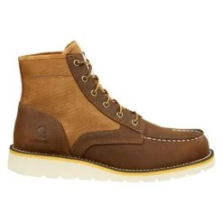 Men's Carhartt 6" Wedge Moc Toe Boots 10 Men's Carhartt 6" Wedge Moc Toe Boots -Boots Shoes Shop 1 1001 carhartt 6 wedge moc toe boots brown leather tan duck