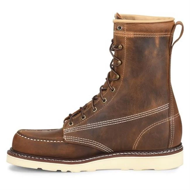 Men's Carolina 8" Domestic Moc Toe Wedge Boots 4 Men's Carolina 8" Domestic Moc Toe Wedge Boots - Image 2
