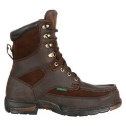 Men's Georgia 8" Athens Moc Toe Waterproof Boots -Boots Shoes Shop 1 650 georgia 8 athens moc toe waterproof brown