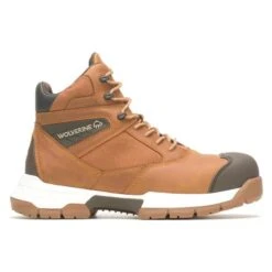 Men's Wolverine Rush Ultraspring Composite Toe Waterproof Boots -Boots Shoes Shop 1 650 wolverine rush ultraspring composite toe waterproof boots honey