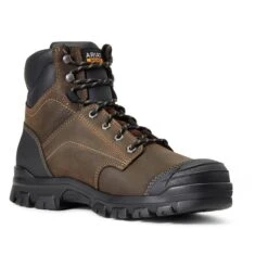 Men's Ariat 6" Treadfast Waterproof Boots -Boots Shoes Shop 2 650 ariat 6 treadfast waterproof boots dark brown1