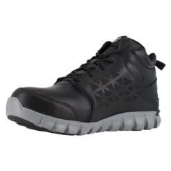 Men's Reebok Sublite Cushion Work Mid Alloy Toe Met Guard Boots -Boots Shoes Shop 2 650 reebok sublite cushion work mid alloy toe met guard black