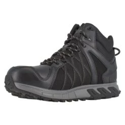 Men's Reebok Trailgrip Work AT Waterproof -Boots Shoes Shop 2 650 reebok trailgrip work at waterproof black gray