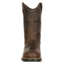 Men's Rocky 11" Aztec Pull-On Steel Shank Waterproof Boots -Boots Shoes Shop 2 650 rocky 11 aztec pull on steel shank waterproof brown