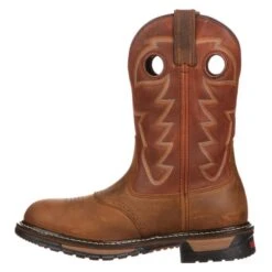 Men's Rocky 11" Branson Saddle Roper Waterproof Boots -Boots Shoes Shop 2 650 rocky 11 branson saddle roper waterproof aztec crazy horse ochre