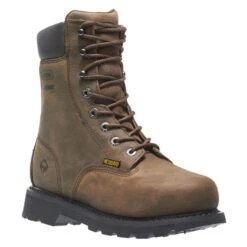 Men's Wolverine 8" McKay Steel Toe Waterproof Boots -Boots Shoes Shop 2 650 wolverine 8 mckay steel toe waterproof brown