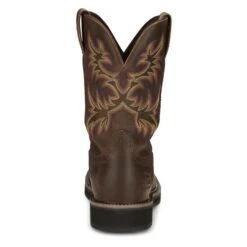 Men's Justin Original Work Boots 11" Driller Square Toe Waterproof -Boots Shoes Shop 3 650 justin original work boots 11 driller square toe waterproof rugged tan