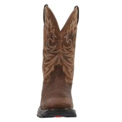 Men's Rocky Carbon 6 Pull On Western Boots -Boots Shoes Shop 3 650 rocky carbon 6 pull on western boots dark brown