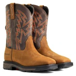 Men's Ariat Workhog XT BOA Waterproof Boots -Boots Shoes Shop 4 650 ariat workhog xt boa waterproof boots aged bark brown