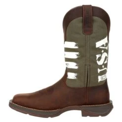 Men's Durango Rebel USA Print Western Boots -Boots Shoes Shop 4 650 durango rebel usa print western boots brown army green