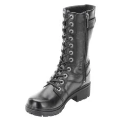 Women's Harley Davidson Footwear Eda Side-Zip Boots -Boots Shoes Shop 4 650 harley davidson footwear eda side zip black
