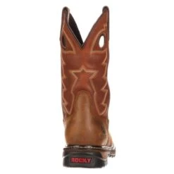 Men's Rocky 11" Branson Saddle Roper Waterproof Boots -Boots Shoes Shop 4 650 rocky 11 branson saddle roper waterproof aztec crazy horse ochre
