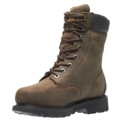 Men's Wolverine 8" McKay Steel Toe Waterproof Boots -Boots Shoes Shop 4 650 wolverine 8 mckay steel toe waterproof brown