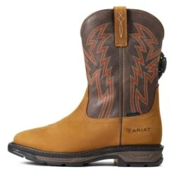 Men's Ariat Workhog XT BOA Waterproof Boots -Boots Shoes Shop 5 650 ariat workhog xt boa waterproof boots aged bark brown