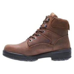 Men's Wolverine 6" Leather Durashocks Work Boots -Boots Shoes Shop 5 650 wolverine 6 leather durashocks work canyon