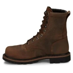 Men's Justin Original Work Boots 8" Pulley Round Toe Met Guard CT WP 16 Men's Justin Original Work Boots 8" Pulley Round Toe Met Guard CT WP -Boots Shoes Shop 6 650 justin original work boots 8 pulley round toe met guard ct wp brown