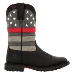 Women's Rocky Red Line Western Boots -Boots Shoes Shop 6 650 rocky red line western boots black1