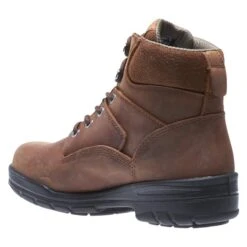 Men's Wolverine 6" Leather Durashocks Work Boots -Boots Shoes Shop 6 650 wolverine 6 leather durashocks work canyon