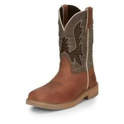 Men's Justin Original Work Boots 11" Square Toe -Boots Shoes Shop 7 650 justin original work boots 11 square toe bolt redwood