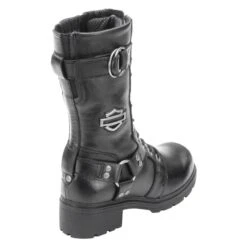 Women's Harley Davidson Footwear Eda Side-Zip Boots -Boots Shoes Shop 8 650 harley davidson footwear eda side zip black