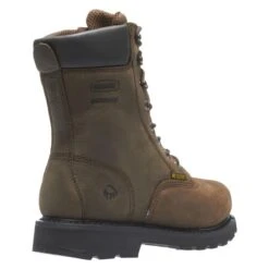 Men's Wolverine 8" McKay Steel Toe Waterproof Boots -Boots Shoes Shop 8 650 wolverine 8 mckay steel toe waterproof brown